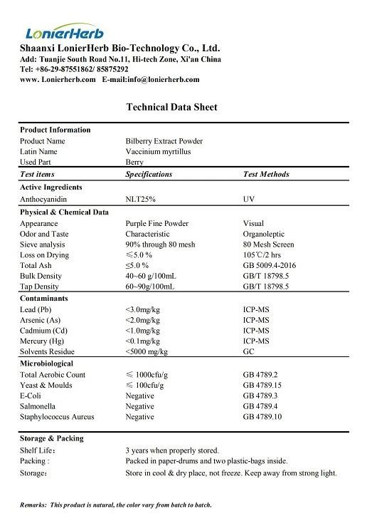 vaccinium myrtillus extract vaccinium myrtillus extract