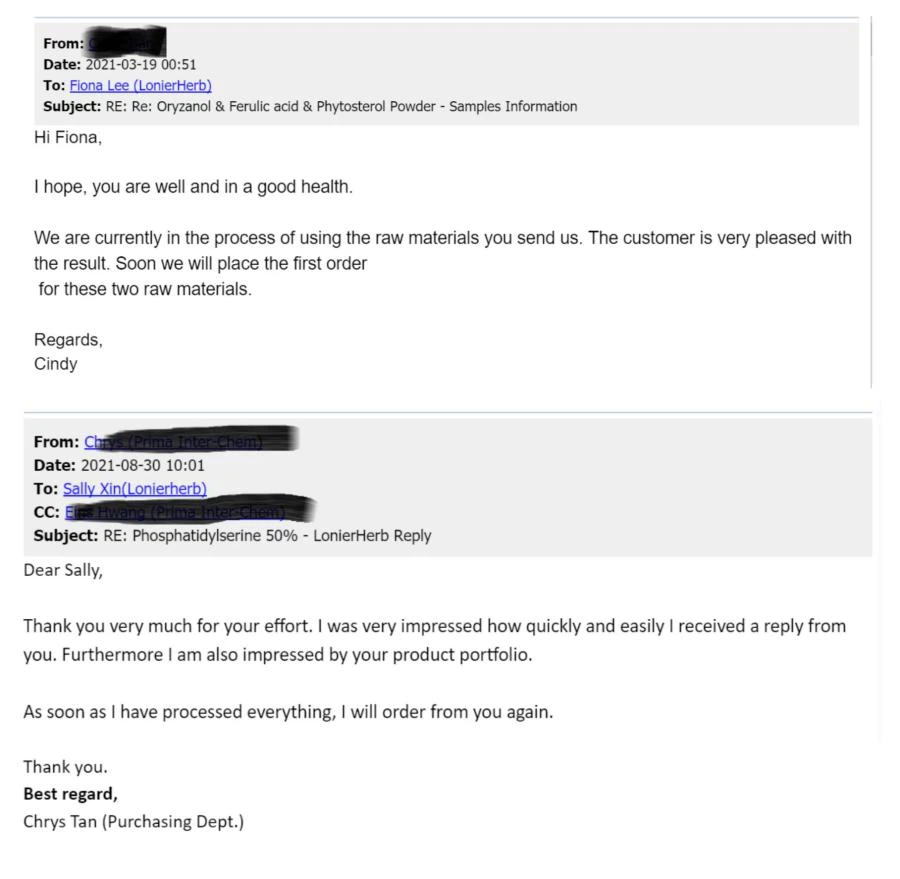 Lonierherb Favourable Comment from Clients Lonierherb Favourable Comment from Clients