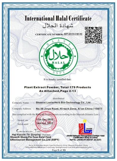 Halal Certificate