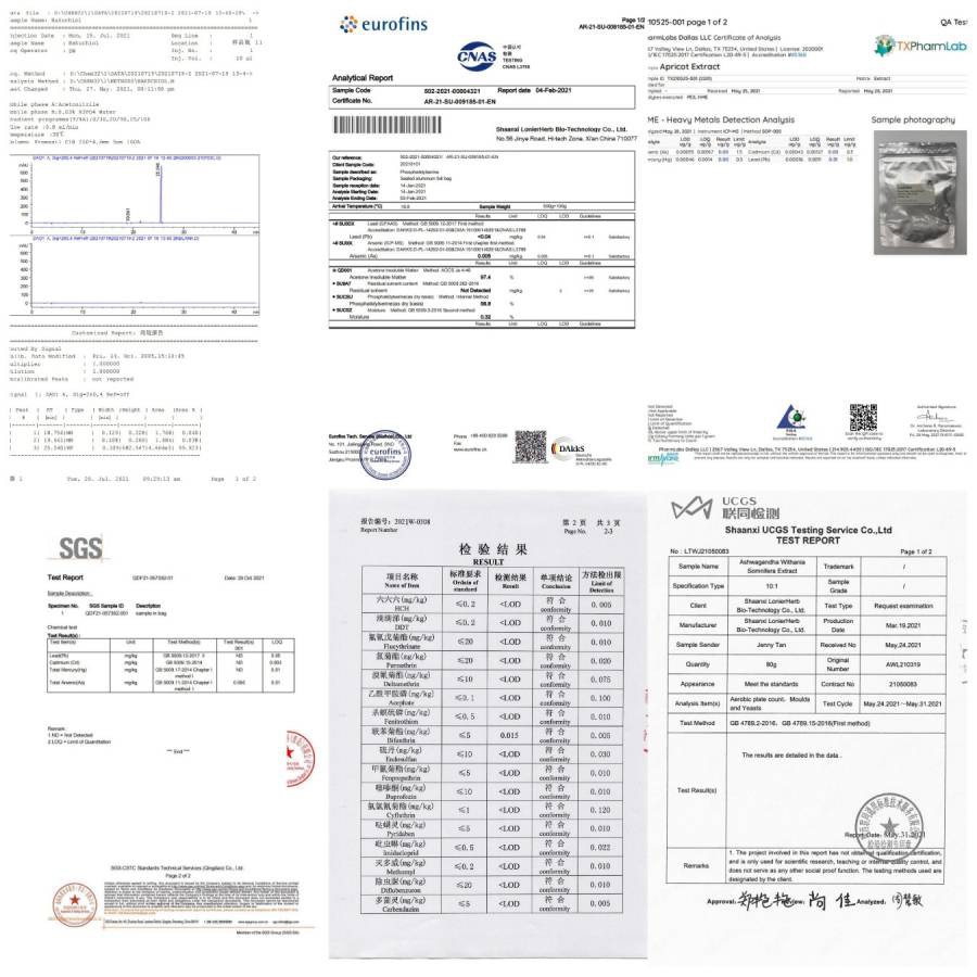 lonierherb Test Report by Third Part lonierherb Test Report by Third Part