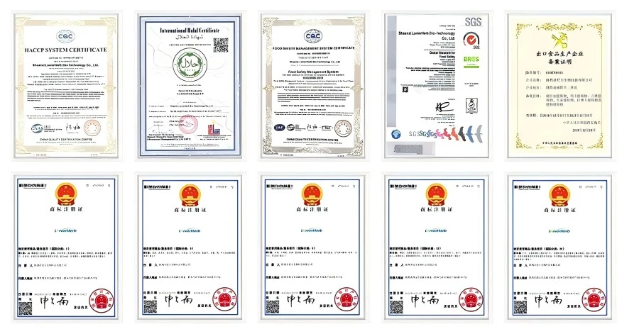 LonierHerb Factory Certificate LonierHerb Factory Certificate